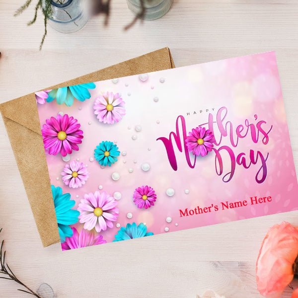 Custom Mother’s Day Card Featuring Mom’s Name - Flowers to Nepal - FTN