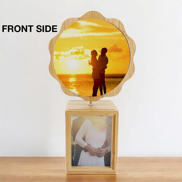 
                  
                    Custom Rotating Frame with LED Base and Couple Name - Flowers to Nepal - FTN
                  
                