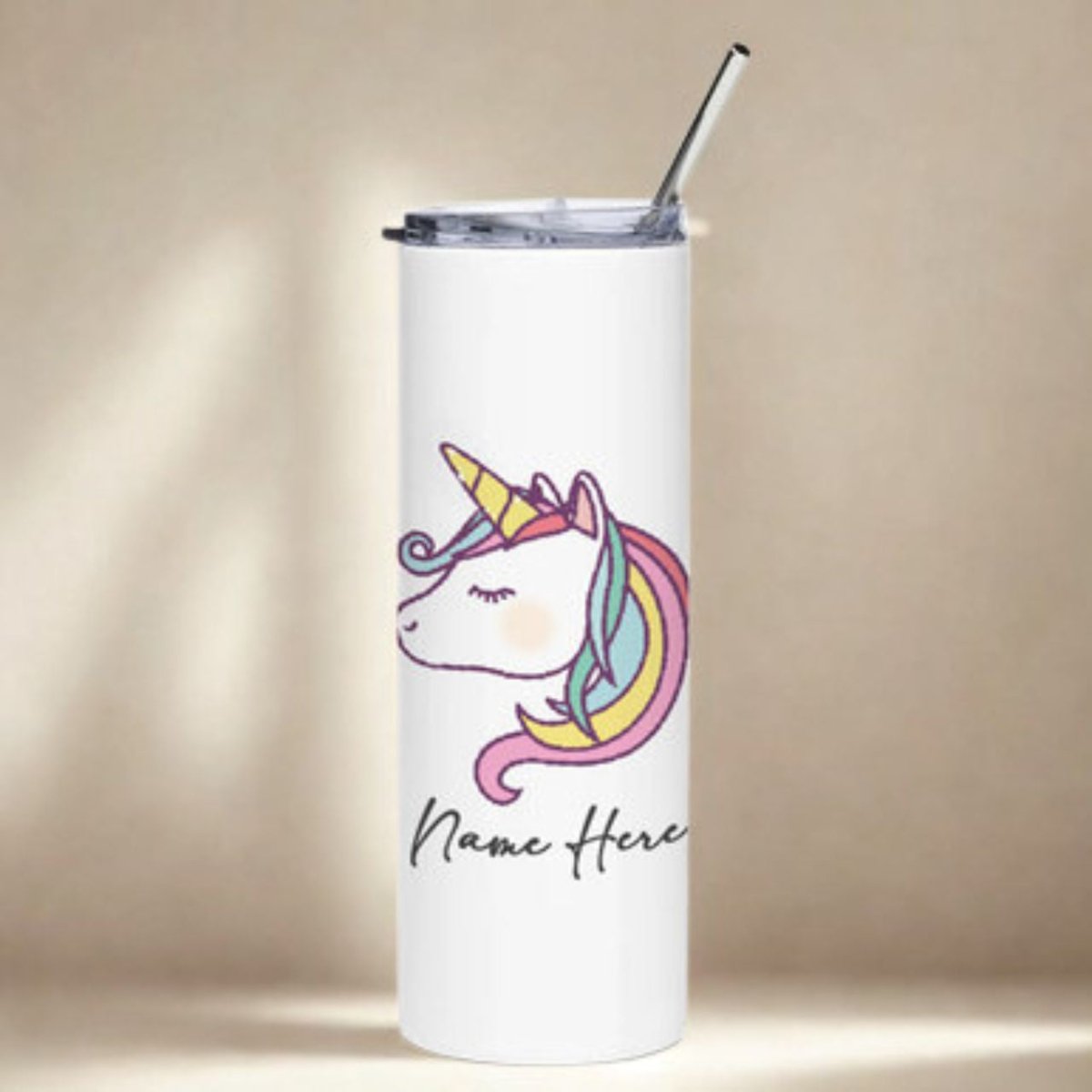 Custom Unicorn Design Tumbler - Flowers to Nepal - FTN
