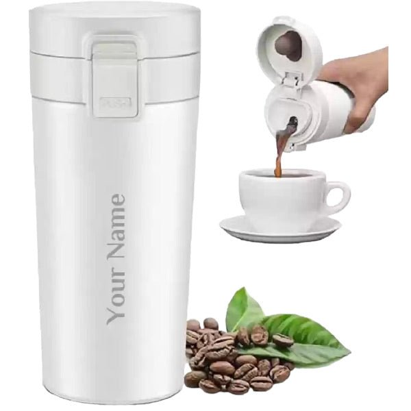 
                  
                    Customised Insulated Stainless Steel Vacuum Mug 400ml - Flowers to Nepal - FTN
                  
                