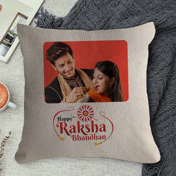 Customised Raksha Bandhan Cushion - Flowers to Nepal - FTN