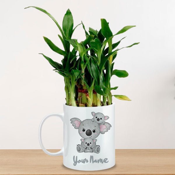 Customizable Bamboo Mug Set - Flowers to Nepal - FTN