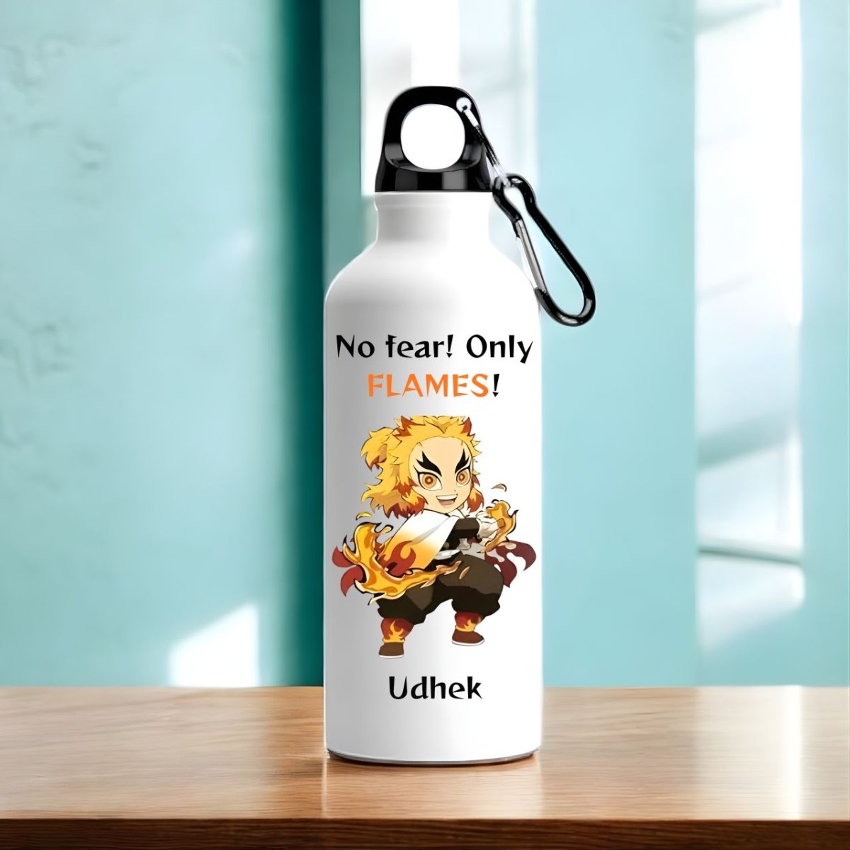 Customizable White Bottle with Name (Anime Character) - Flowers to Nepal - FTN