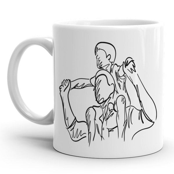 Customizable White Ceramic Coffee Mug - Flowers to Nepal - FTN