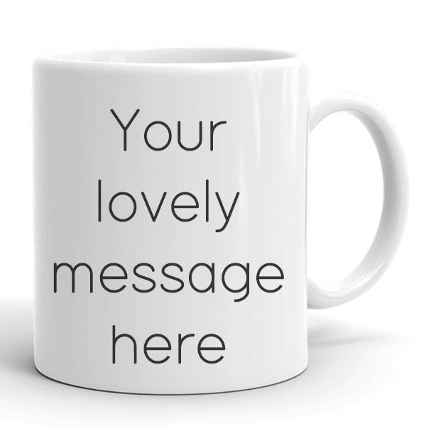 Customizable White Ceramic Coffee Mug - Flowers to Nepal - FTN