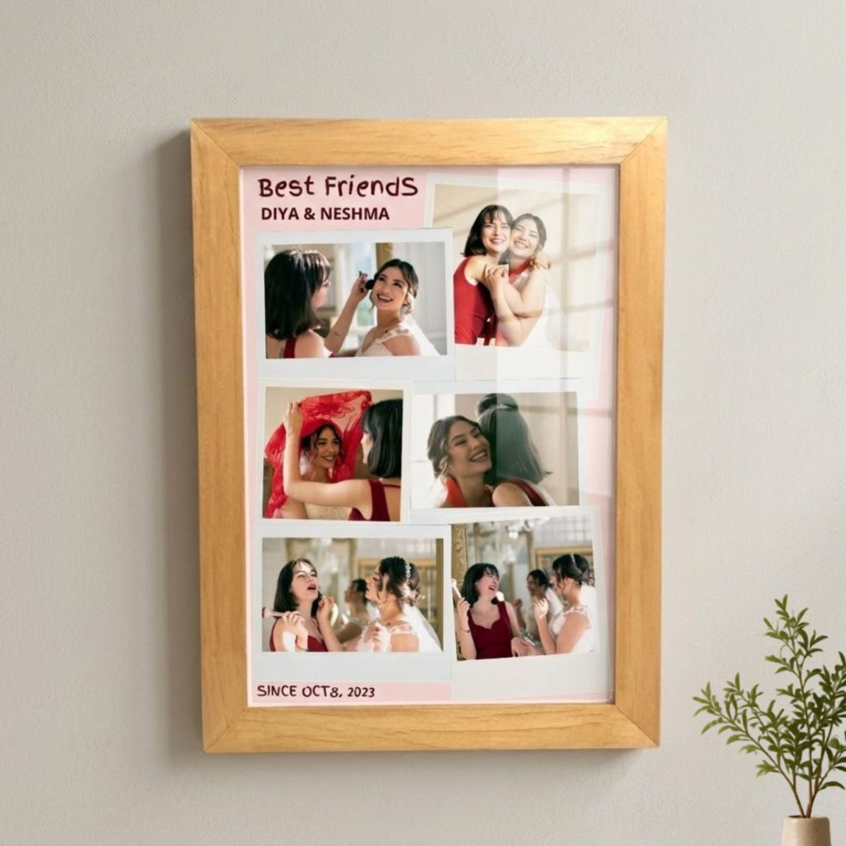Customized Friends Memory Frame - Flowers to Nepal - FTN
