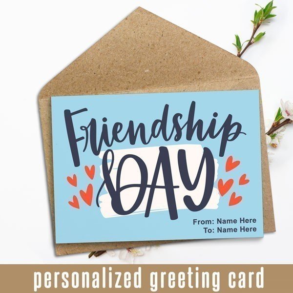 Customized Greeting Card for Friendship Day - Flowers to Nepal - FTN