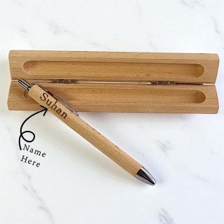 Customized Pen with शुभ भाइटीका Engraved Box - Flowers to Nepal - FTN