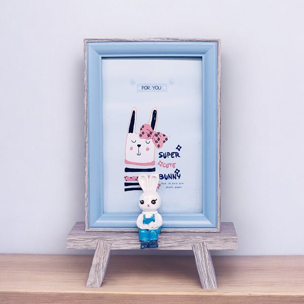 
                  
                    Cute Cartoon Rabbit Wood Table Photo Frame with Glass Cover - Flowers to Nepal - FTN
                  
                