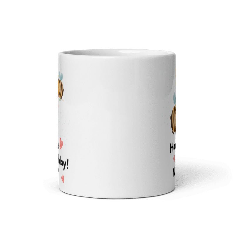 Cute Design White Ceramic Birthday Mug - Flowers to Nepal - FTN