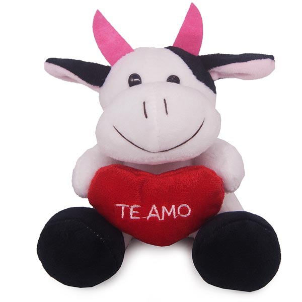 Cute Mini Cow Soft Toy 6'' - Flowers to Nepal - FTN