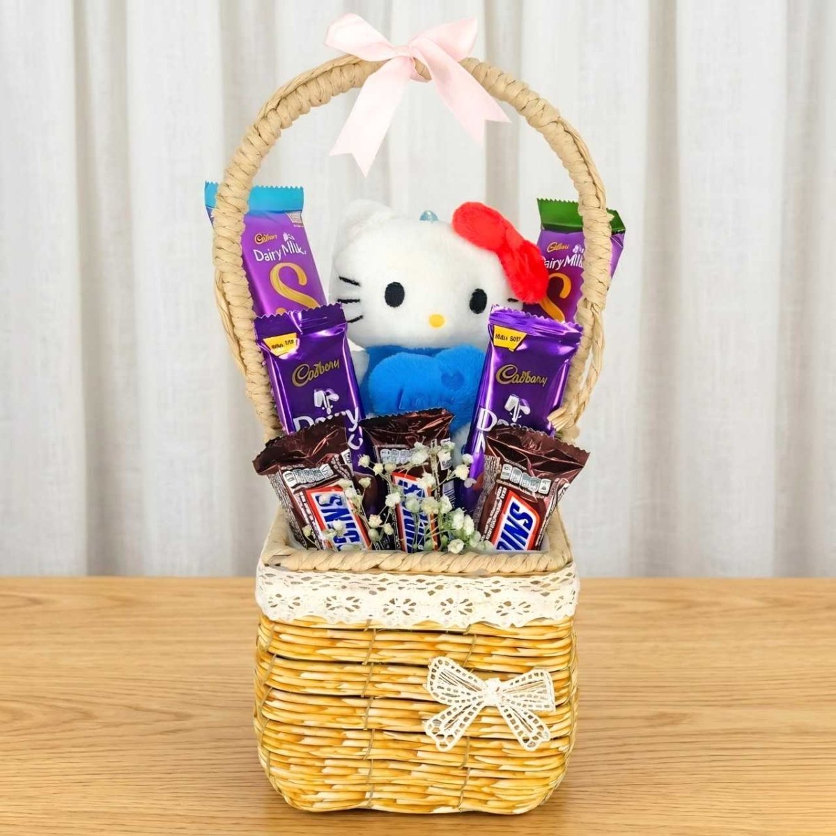 Cute Plush Keychain and Chocolate Gift Hamper - Flowers to Nepal - FTN