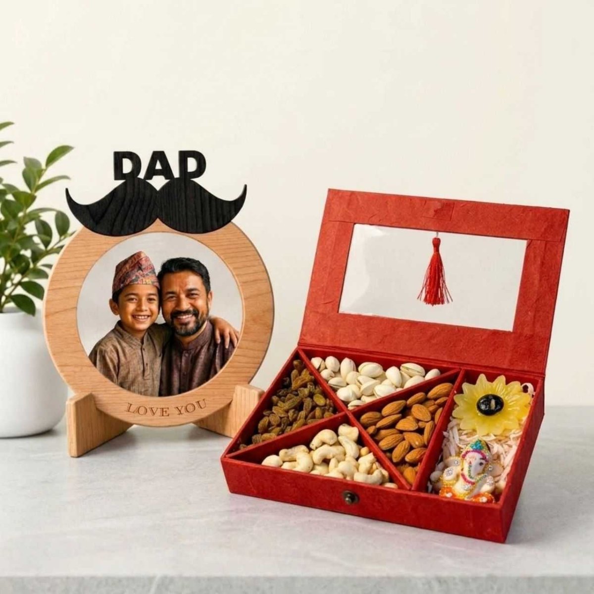 Dad Special Nuts & Blessings Box - Flowers to Nepal - FTN