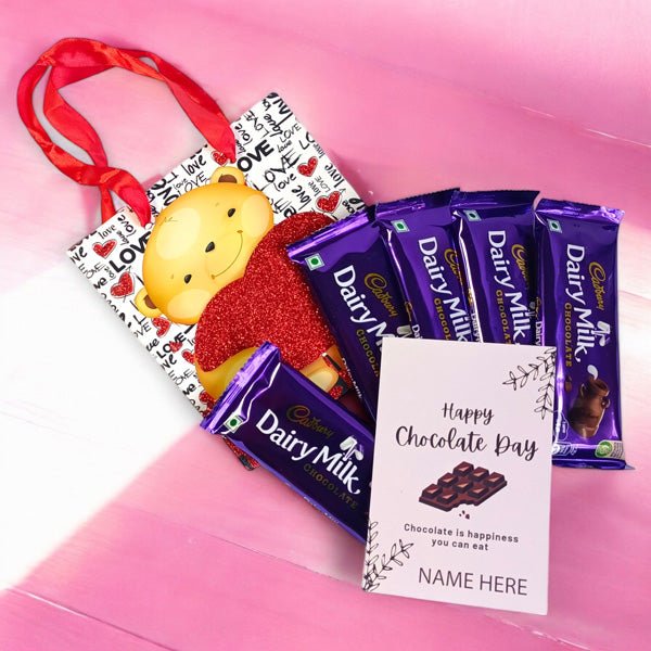 Dairy Milk Chocolate Gift in a Paper Bag - Flowers to Nepal - FTN