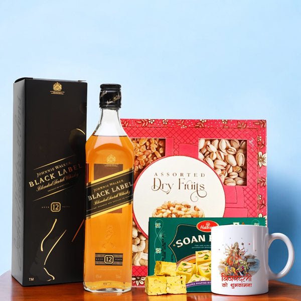 Dashain Beverage and Healthy Snack Hamper - Flowers to Nepal - FTN