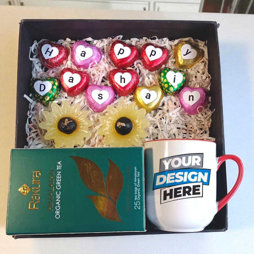 Dashain Gift Box with Mug & Chocolates - Flowers to Nepal - FTN