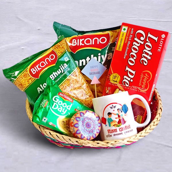 Dashain Snacks Basket - Flowers to Nepal - FTN