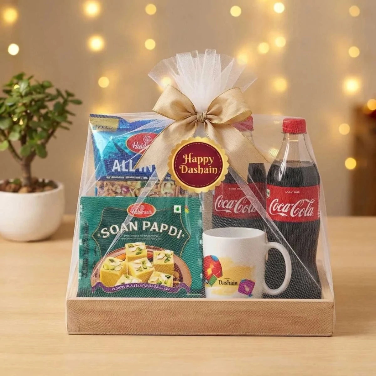 Dashain Snacks, Sweets & Coke Gift Box - Flowers to Nepal - FTN