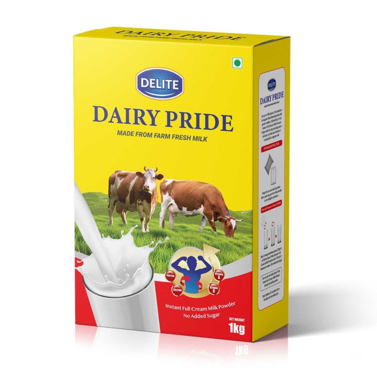 Delite Dairy Pride Instant Full Cream Milk Powder – 1kg - Flowers to Nepal - FTN