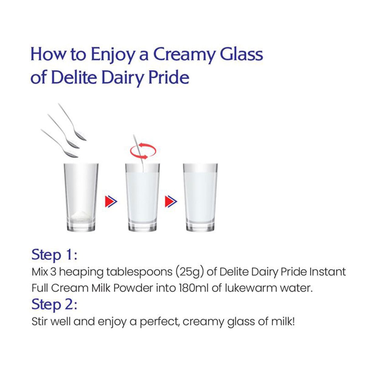 Delite Dairy Pride Instant Full Cream Milk Powder – 1kg - Flowers to Nepal - FTN
