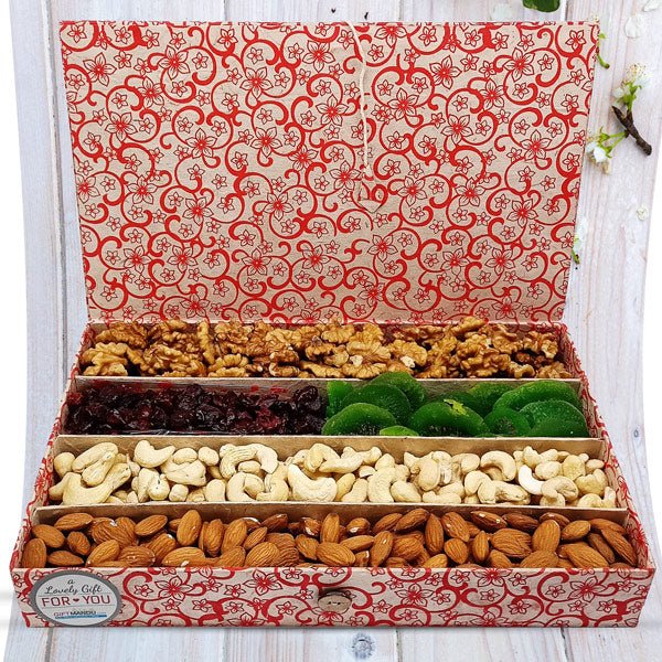 Deluxe Nut & Fruit Gift Box - Flowers to Nepal - FTN