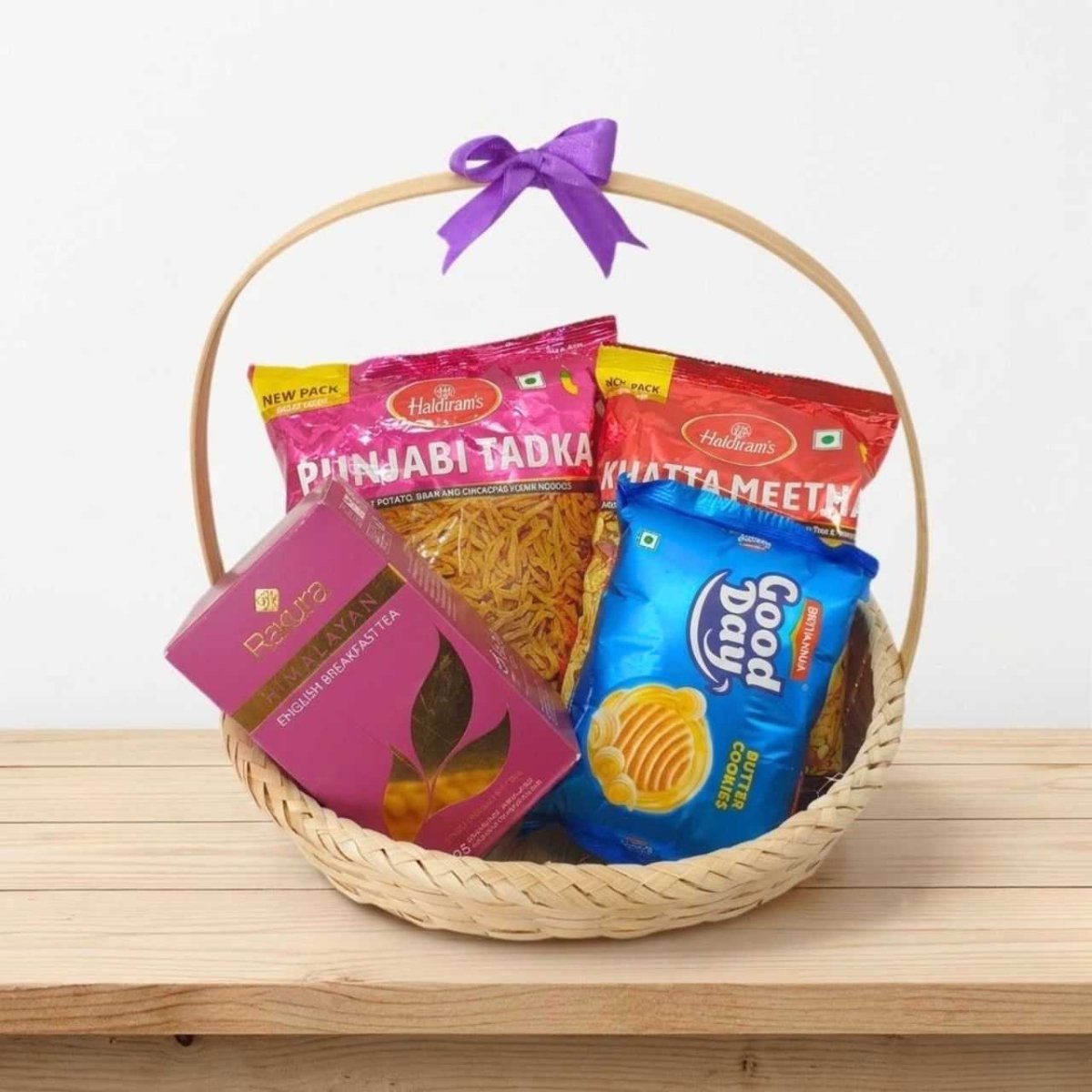 Deluxe Tea & Savory Snack Basket - Flowers to Nepal - FTN