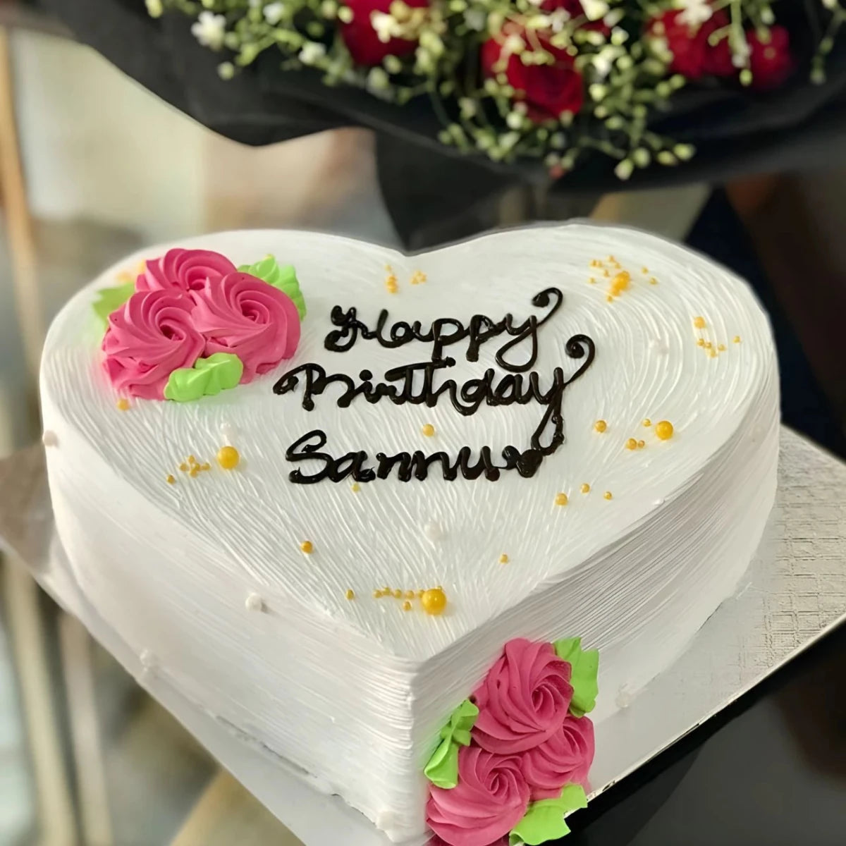 Deluxe White Forest Cream Cake – Dharan Only - Flowers to Nepal - FTN