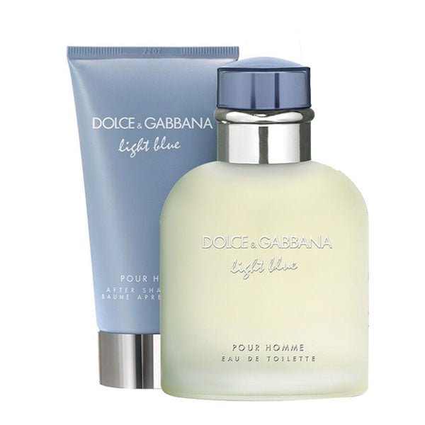 D&G Light Blue Pour Homme 2-Piece Gift Set: EDT & After Shave Balm for Him - Flowers to Nepal - FTN