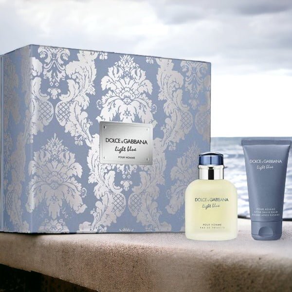 D&G Light Blue Pour Homme 2-Piece Gift Set: EDT & After Shave Balm for Him - Flowers to Nepal - FTN