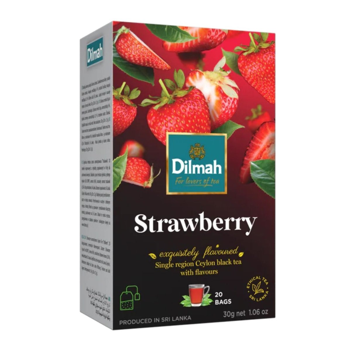 Dilmah Strawberry Infused Green Tea – 30g - Flowers to Nepal - FTN