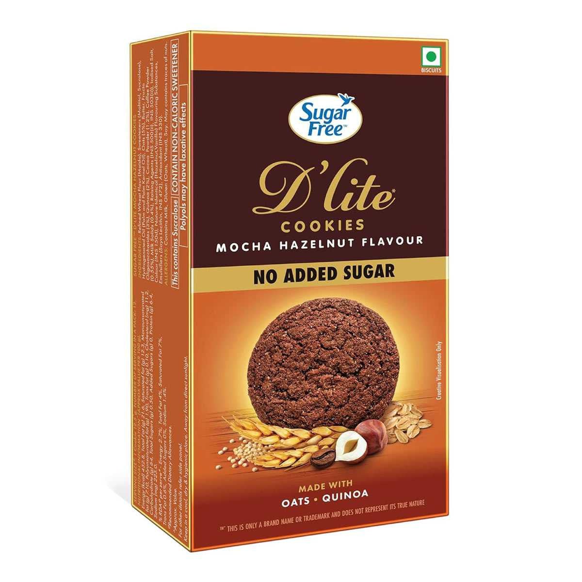 D'lite Sugar-Free Mocha Hazelnut Cookies 150g - Flowers to Nepal - FTN