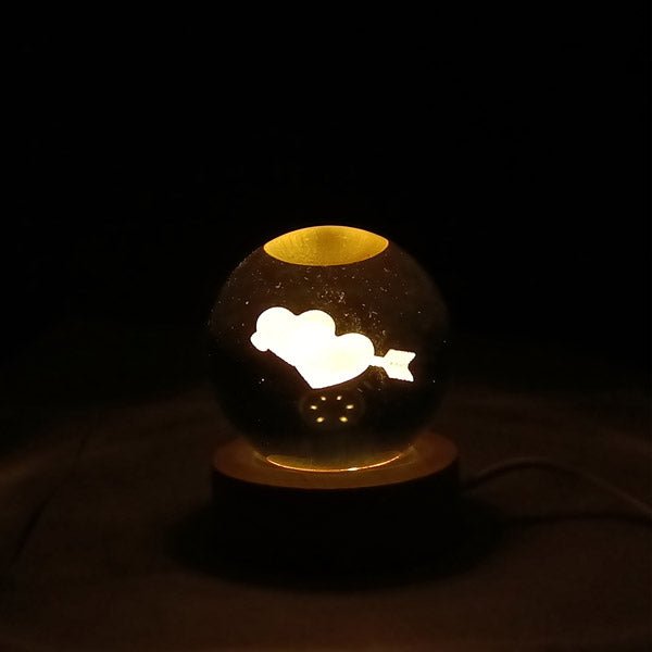 
                  
                    Double Heart Crystal Ball Lamp - Flowers to Nepal - FTN
                  
                