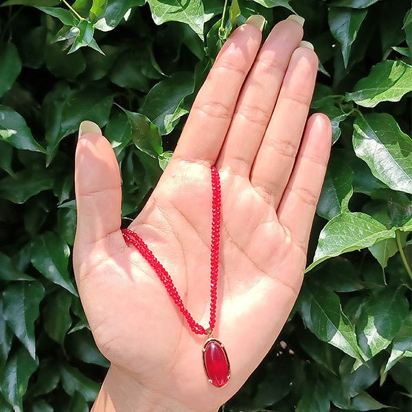 Double-Layer Red Crystal Pote - Flowers to Nepal - FTN