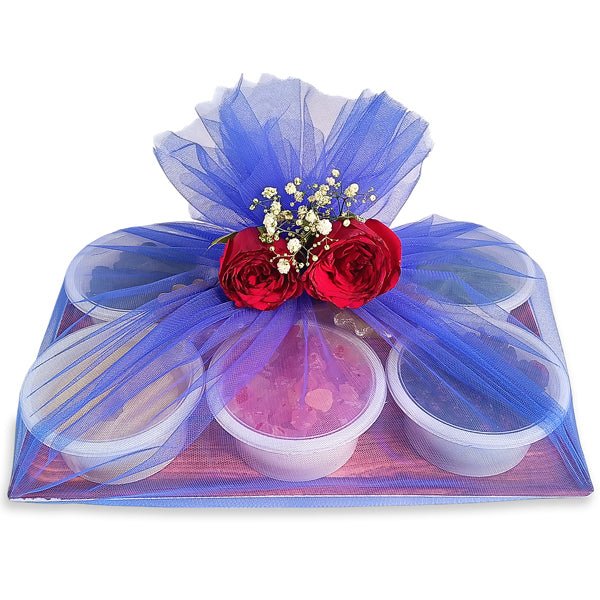 Dried Fruits with Candle Tray - Flowers to Nepal - FTN