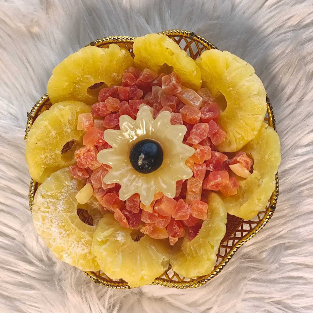 Dry Fruit Hamper with Sunflower Candle - Flowers to Nepal - FTN