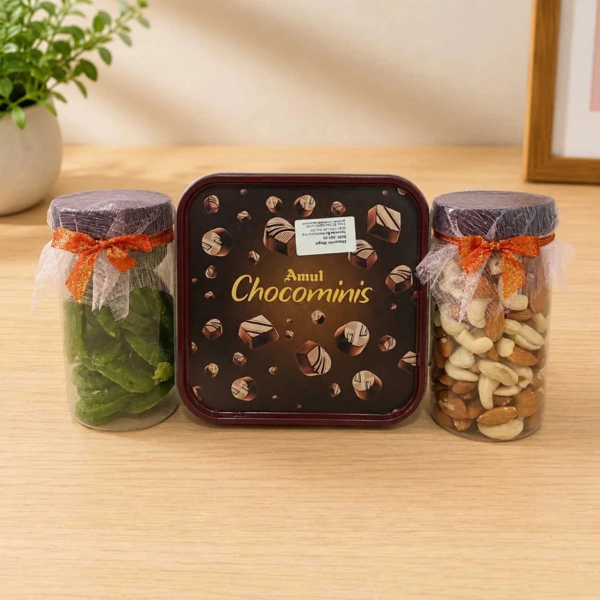 Dry Fruits & Amul Chocolates Gift Hamper - Flowers to Nepal - FTN