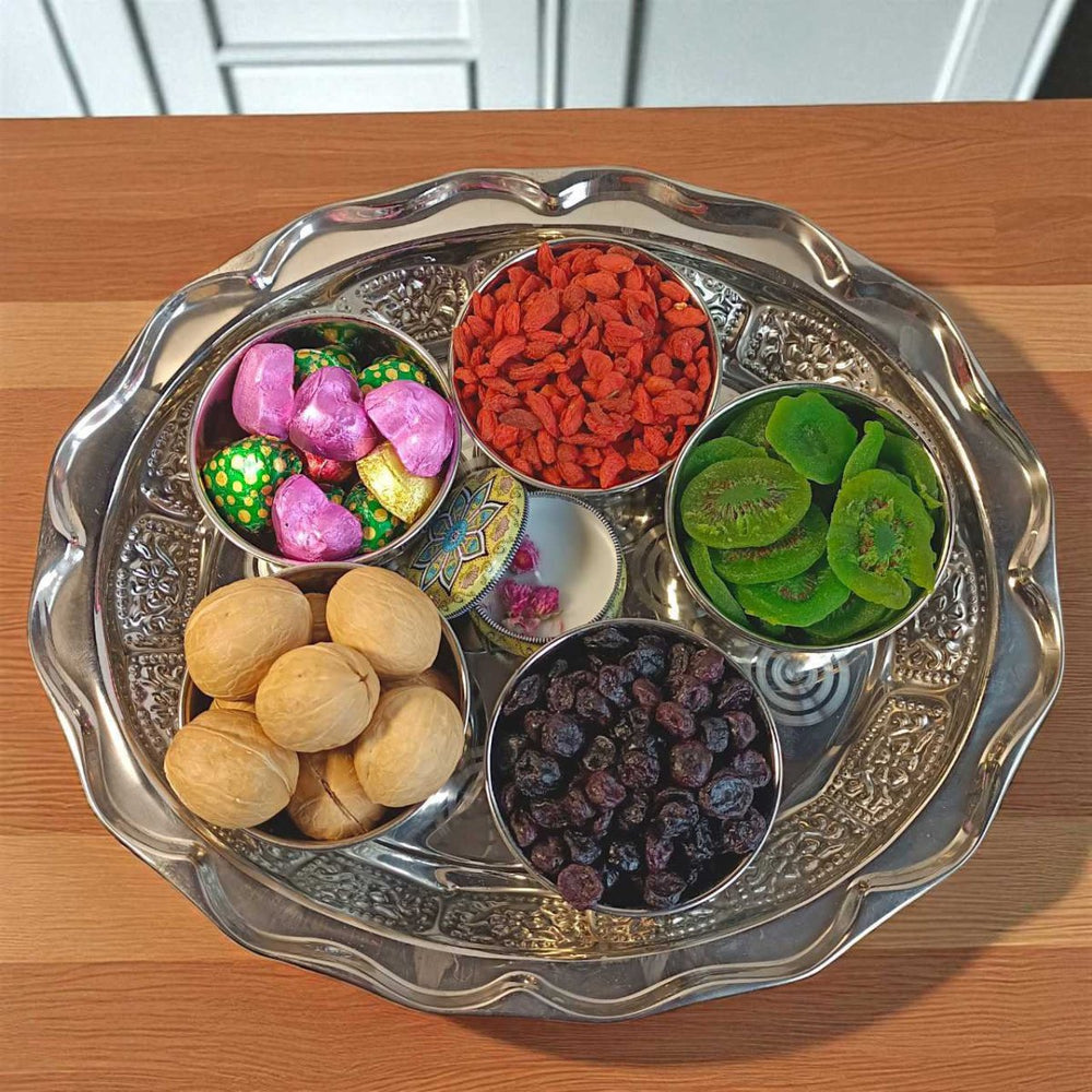 Dry Fruits & Candle Gift Tray - Flowers to Nepal - FTN