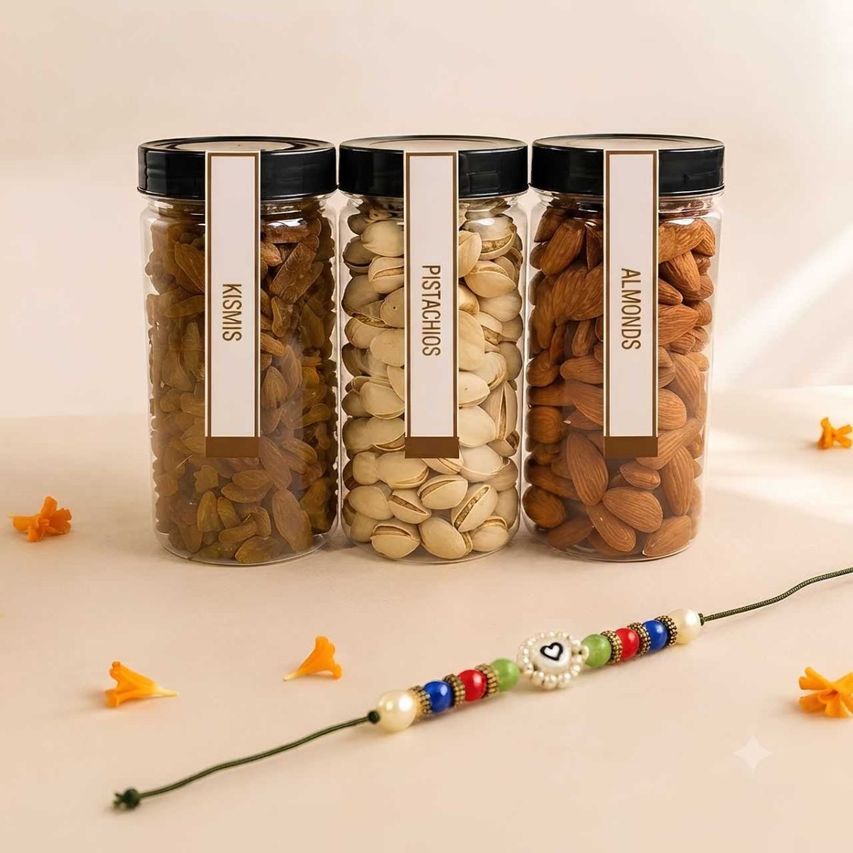 Dry Fruits & Rakhi Gift Hamper - Flowers to Nepal - FTN