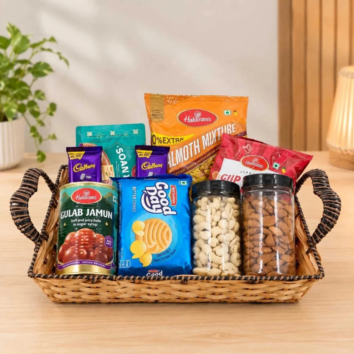 Dry Fruits, Sweets & Snacks Gift Basket - Flowers to Nepal - FTN