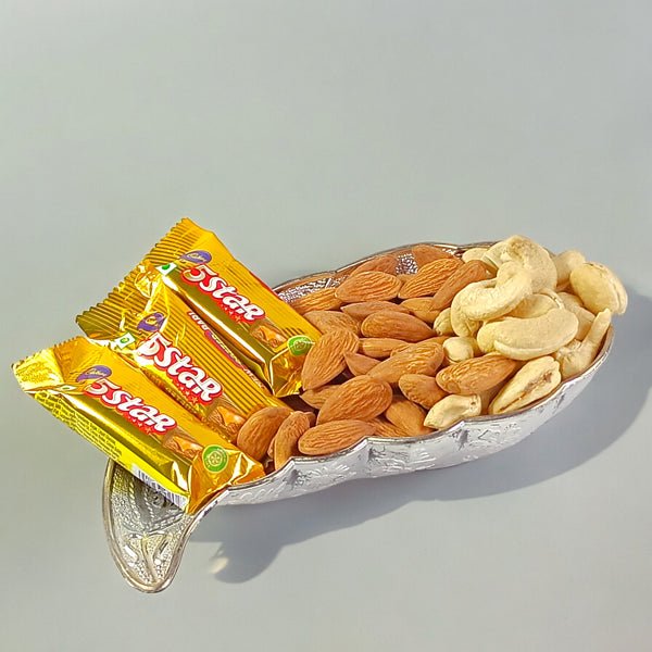 Dry Nuts & 5 Star Chocolates Gift Tray - Flowers to Nepal - FTN