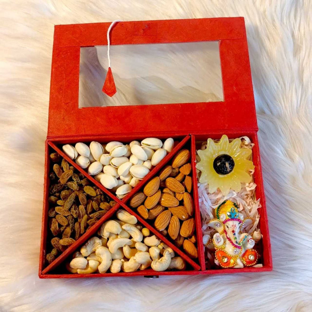 Dry Nuts & Ganesh Gift Box - Flowers to Nepal - FTN