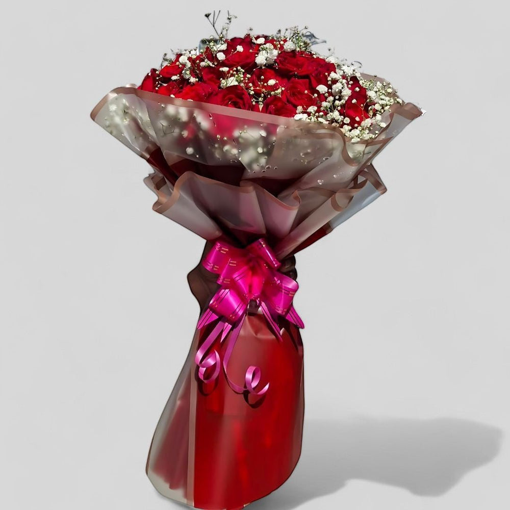 
                  
                    Elegant 40 Roses Bouquet - Flowers to Nepal - FTN
                  
                