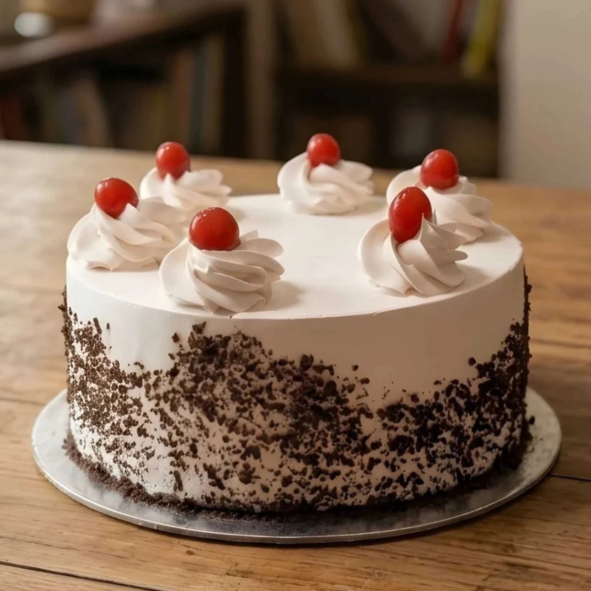 Elegant Black Forest Treat Cake - Chitwan Only - Flowers to Nepal - FTN