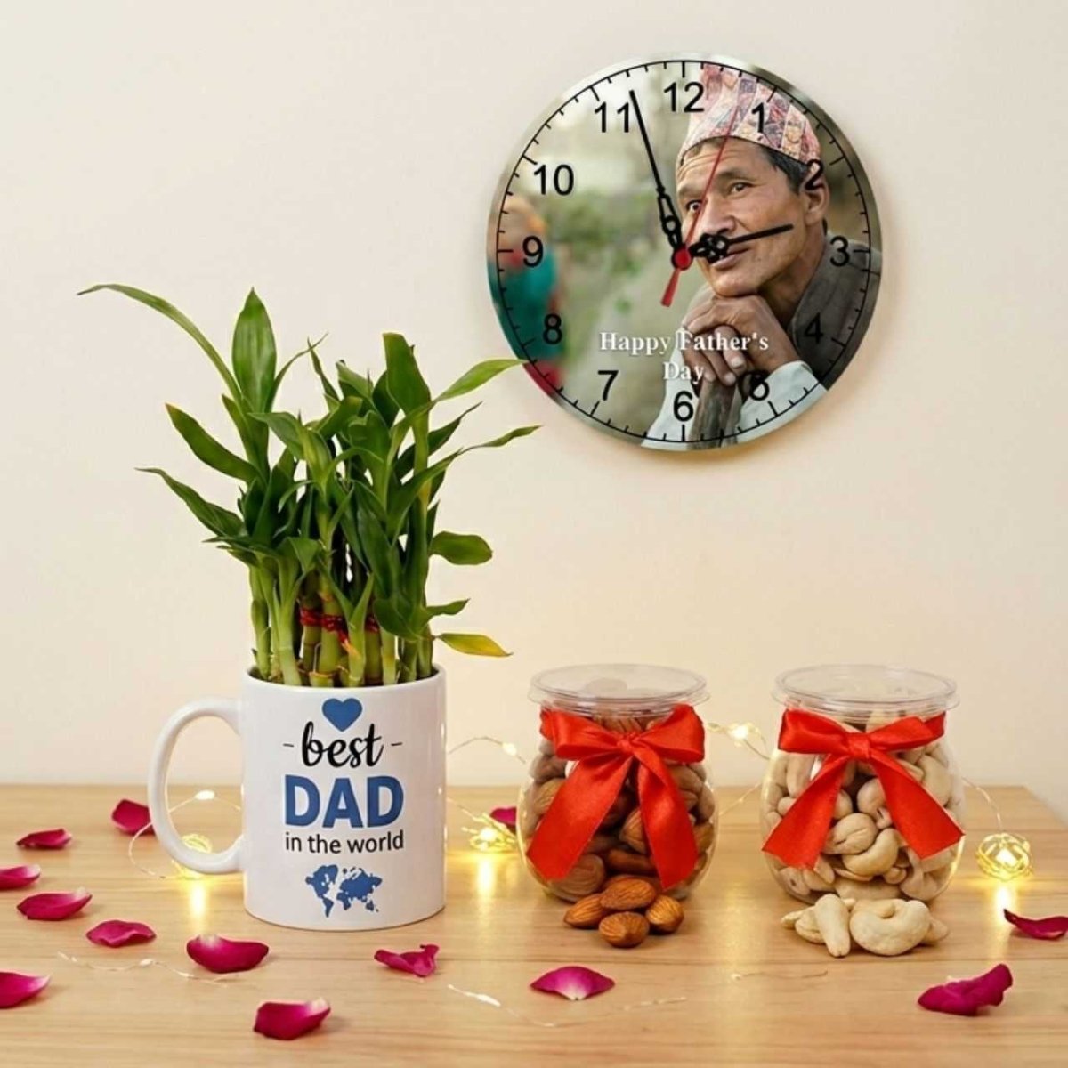 Elegant Dad Special Personalized Gift Set - Flowers to Nepal - FTN
