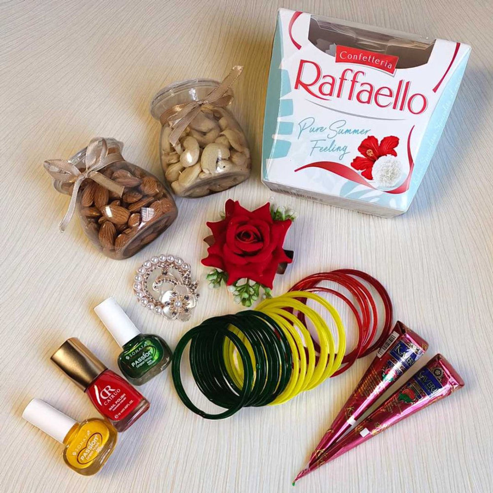 Elegant Delight Gift Hamper For Shrawan Hamper - Flowers to Nepal - FTN