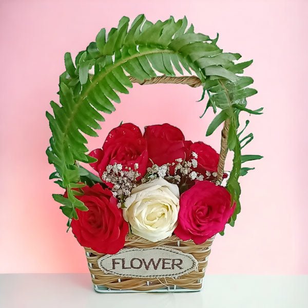 Elegant Floral Basket - Flowers to Nepal - FTN