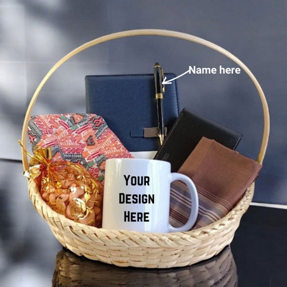 Elegant Gift Set with Personalized Mug for Him - Flowers to Nepal - FTN