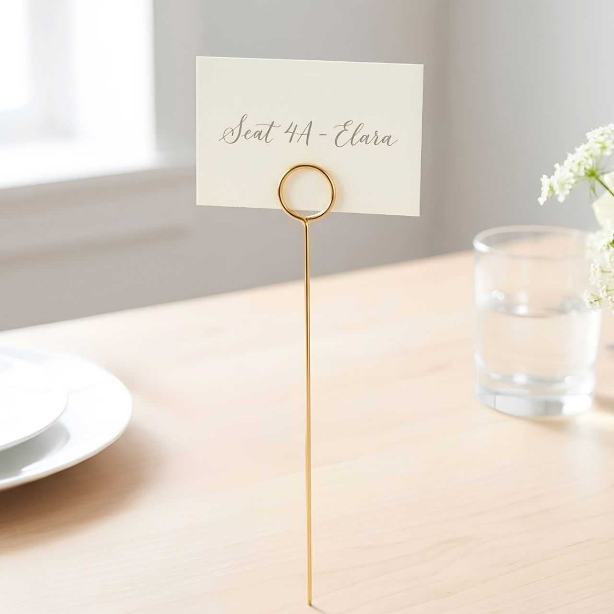Elegant Gold Card Holder (Cards Not Included) - Flowers to Nepal - FTN