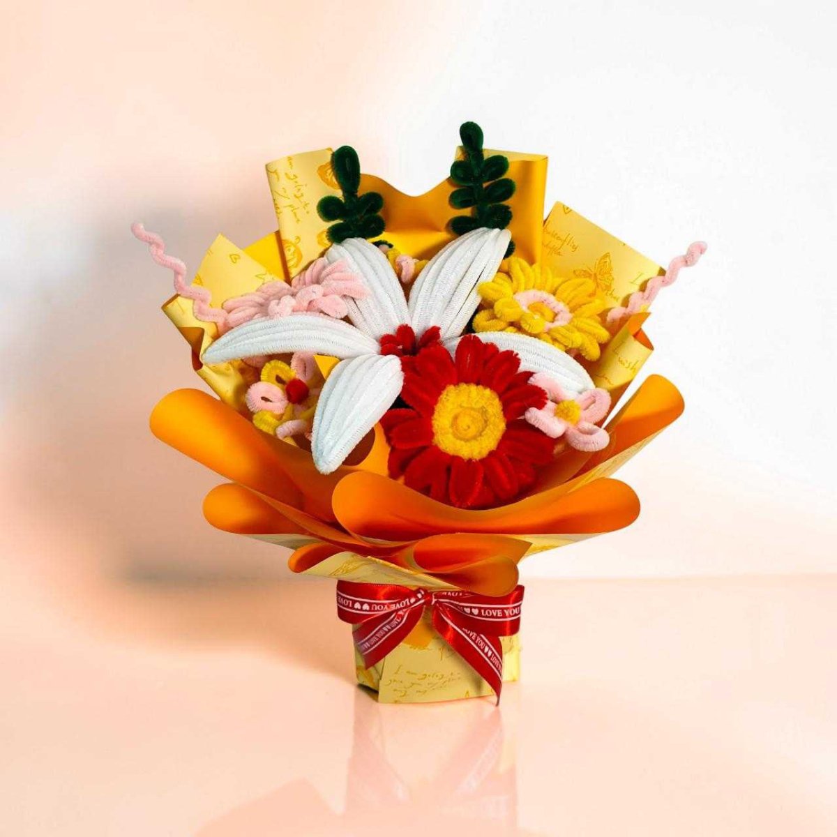 Elegant Lily and Gerbera Arrangement - Flowers to Nepal - FTN