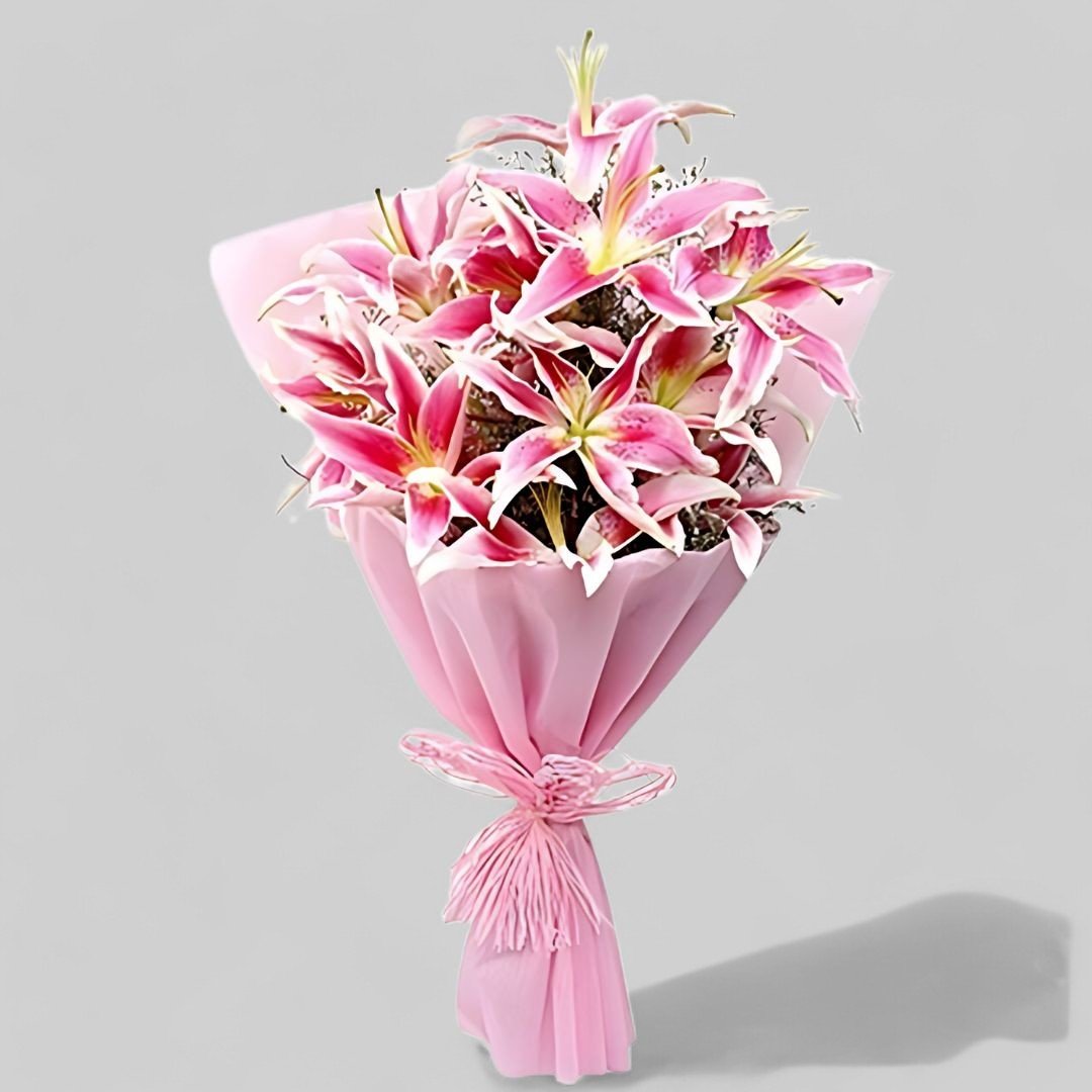 Elegant Lily Bouquet - Flowers to Nepal - FTN